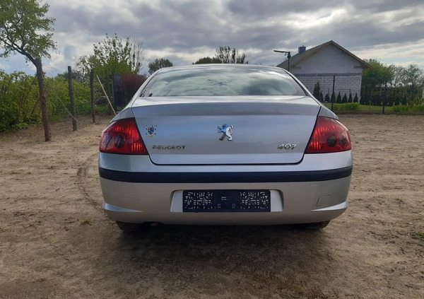 Peugeot 407 cena 9500 przebieg: 160239, rok produkcji 2008 z Trzemeszno małe 121